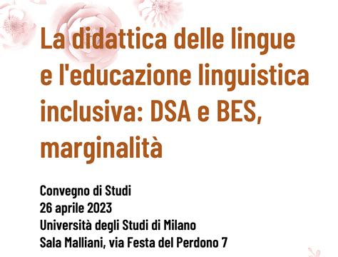 unimi linguistica italiana prada|La didattica delle lingue e l’educazione linguistica inclusiva: DSA .